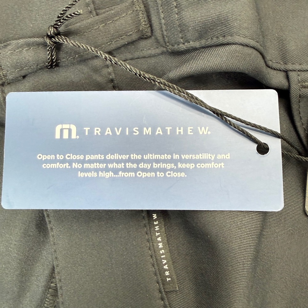Travis Mathew Pants Mens 33 Black Open To Close 1MT435 Golf Performance Stretch - Picture 7 of 13